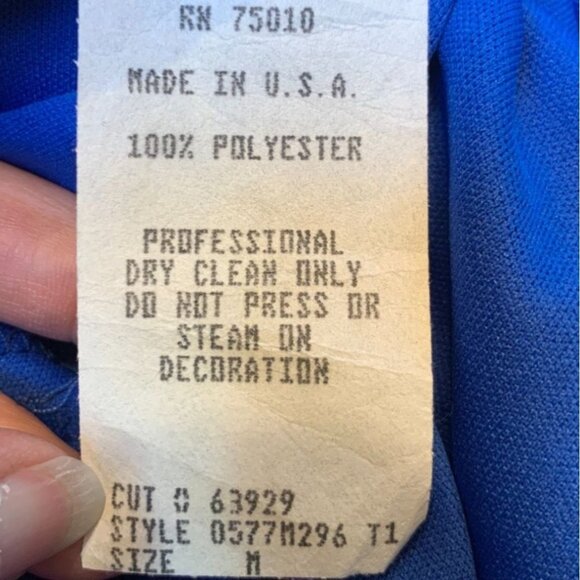 Vintage Y2K Cocktail Slip Dress Royal Purple Beaded Pleated Size Medium - Picture 7 of 7